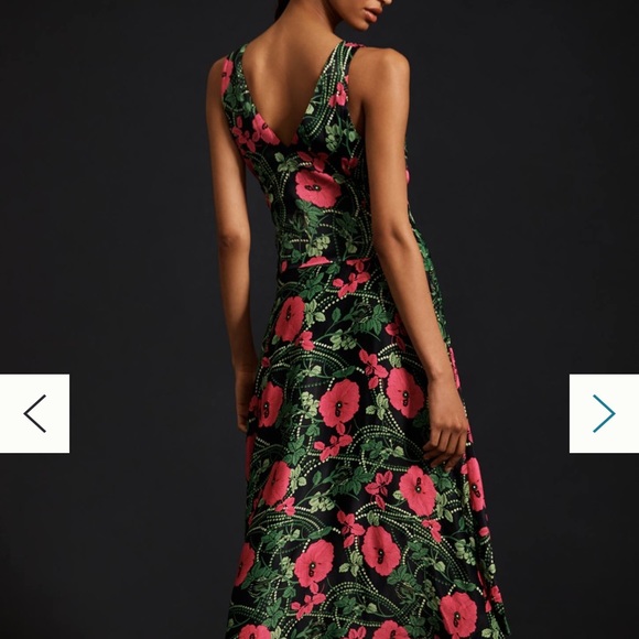 Anthropology Maeve Ruched Midi Dress - Picture 4 of 7